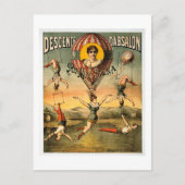 Miss Stena Flying Trapese  Circus Poster Briefkaart (Voorkant)