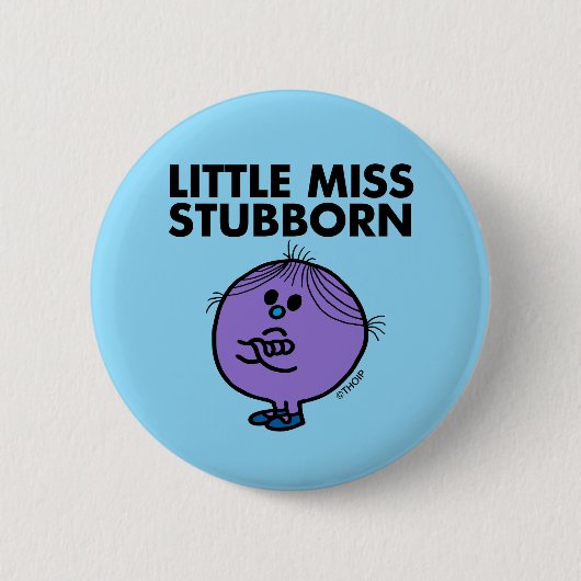 Miss Stubborn | Wapengewassen Ronde Button 5,7 Cm (Voorkant)