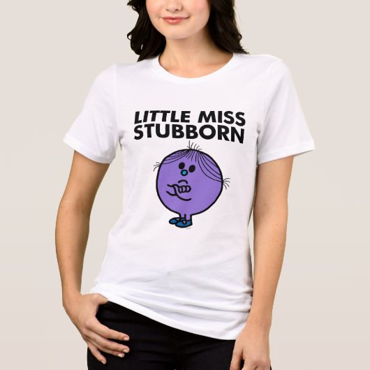 Miss Stubborn | Wapengewassen Tri-Blend Shirt (Voorkant)