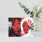 Miss Sugar & Miss Cyanide Briefkaart (Staand voorkant)