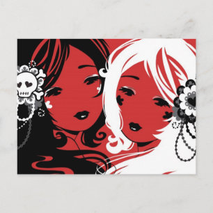 Miss Sugar & Miss Cyanide Briefkaart