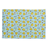 Miss Sunshine | Blauwgroen poladopaatpatroon Kussensloop (Achterkant-Links)