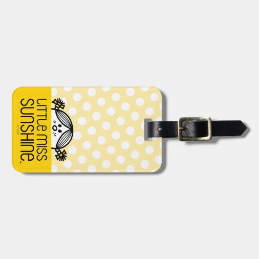 Miss Sunshine die over naam kijkt Bagagelabel (Voorkant horizontaal)