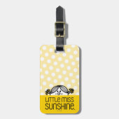 Miss Sunshine die over naam kijkt Bagagelabel (Voorkant verticaal)