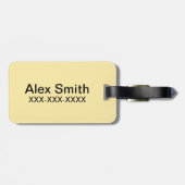 Miss Sunshine die over naam kijkt Bagagelabel (Achterkant horizontaal)