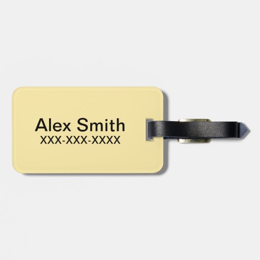 Miss Sunshine die over naam kijkt Bagagelabel (Achterkant horizontaal)