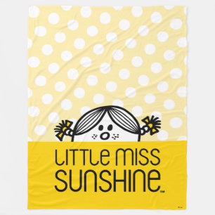 Miss Sunshine die over naam kijkt Fleece Deken