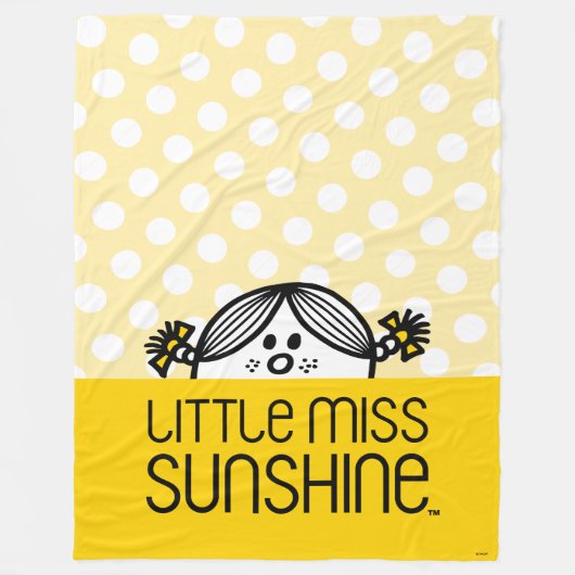 Miss Sunshine die over naam kijkt Fleece Deken (Voorkant)