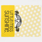 Miss Sunshine die over naam kijkt Fleece Deken (Voorkant (Horizontaal))