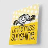 Miss Sunshine die over naam kijkt Vierkante Klok (Hoek)