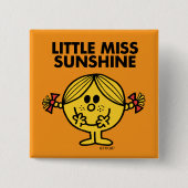 Miss Sunshine | Financiering en terugdringing Vierkante Button 5,1 Cm (Voorkant)