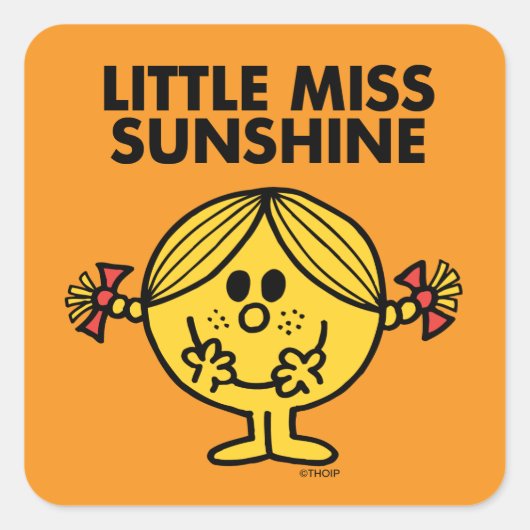 Miss Sunshine | Financiering en terugdringing Vierkante Sticker (Voorkant)