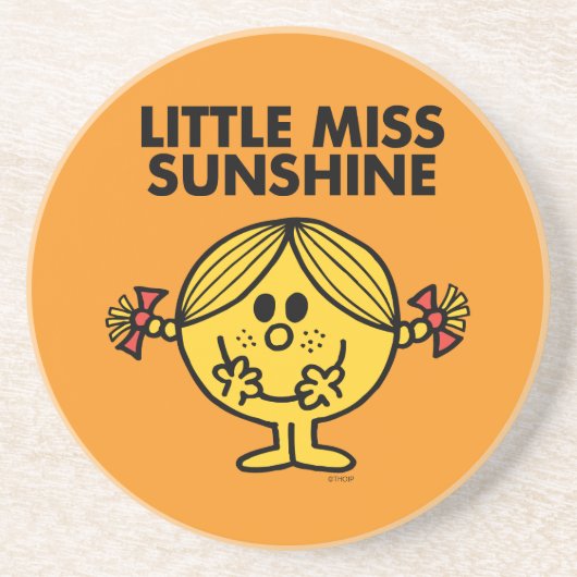 Miss Sunshine | Financiering en terugdringing Zandsteen Onderzetter (Voorkant)