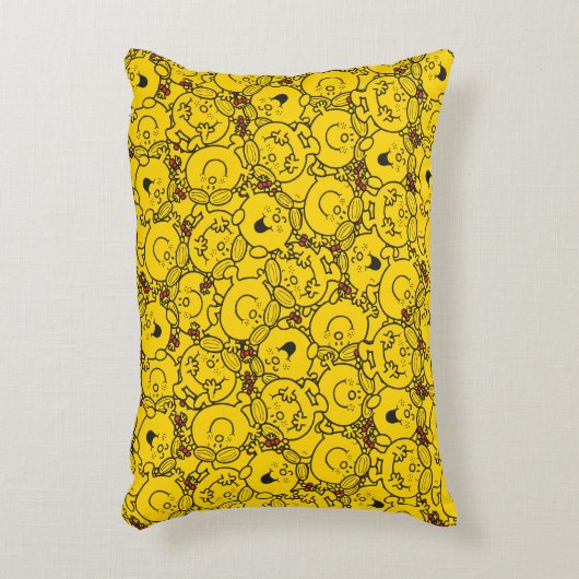 Miss Sunshine | Fun Yellow Smile Pattern Accent Kussen (Voorkant(Verticaal))