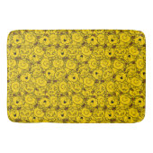 Miss Sunshine | Fun Yellow Smile Pattern Badmat (Voorkant)