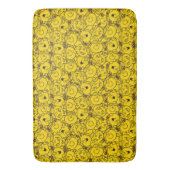 Miss Sunshine | Fun Yellow Smile Pattern Badmat (Voorkant Verticaal)