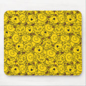 Miss Sunshine | Fun Yellow Smile Pattern Muismat (Voorkant)