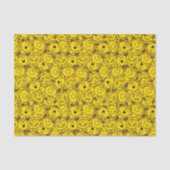 Miss Sunshine | Fun Yellow Smile Pattern Tissuepapier (Voorkant)
