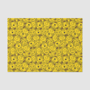 Miss Sunshine   Fun Yellow Smile Pattern Tissuepapier