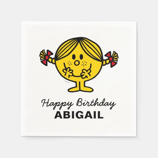 Miss Sunshine | Geboortedag Servetten (Voorkant)