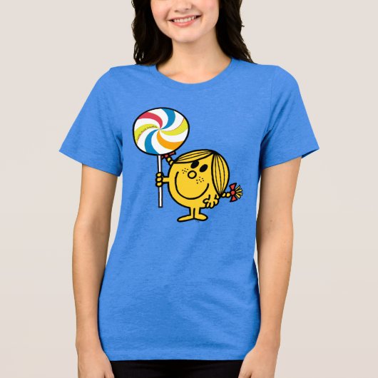 Miss Sunshine | Giant Lollipop Tri-Blend Shirt (Voorkant)