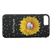Miss Sunshine glimlachende kat Case-Mate iPhone Case (Achterkant (Horizontaal))