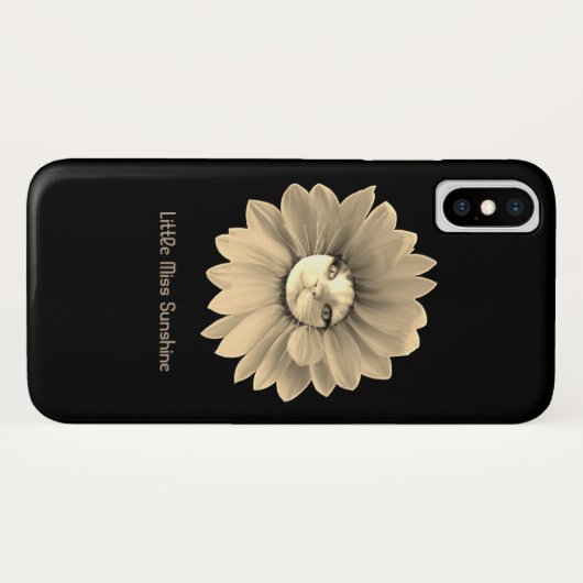 Miss Sunshine glimlachende kat Case-Mate iPhone Case (Achterkant (horizontaal))