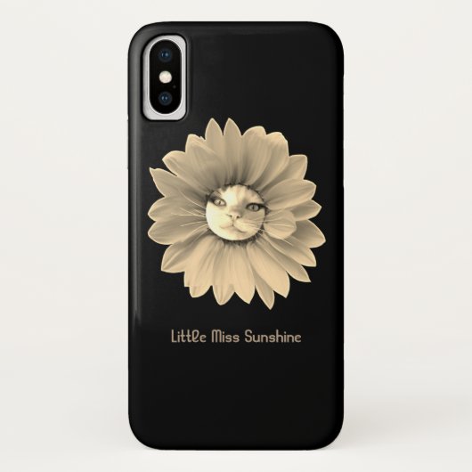 Miss Sunshine glimlachende kat Case-Mate iPhone Case (Achterkant)