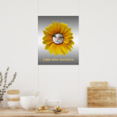 Miss Sunshine glimlachende kat Poster (Keuken)