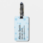 Miss Sunshine Ice Skating Bagagelabel (Achterkant verticaal)