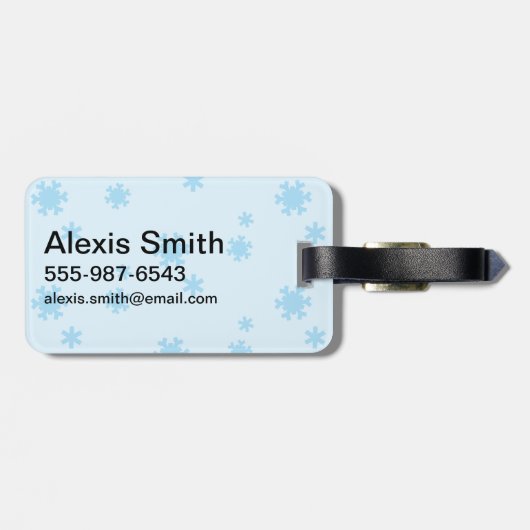 Miss Sunshine Ice Skating Bagagelabel (Achterkant horizontaal)