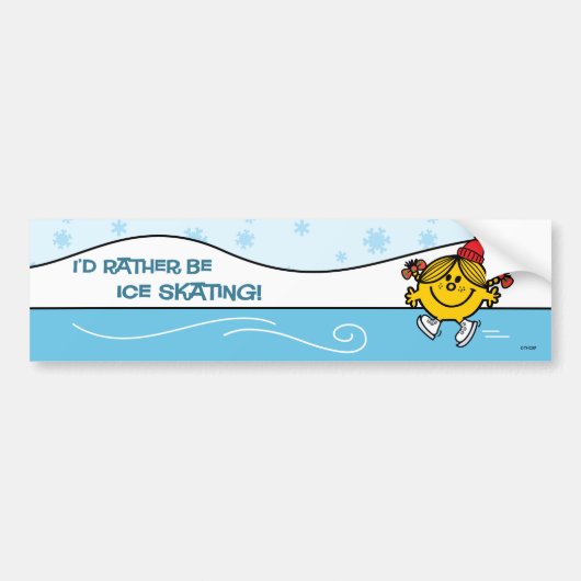 Miss Sunshine Ice Skating Bumpersticker (Voorkant)