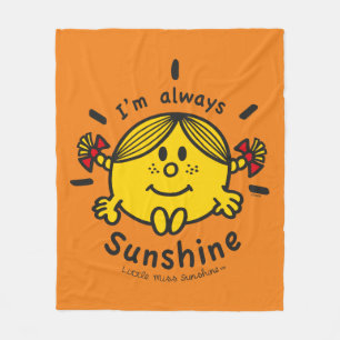 Miss Sunshine   Ik ben Altijd Sunshine Fleece Deken