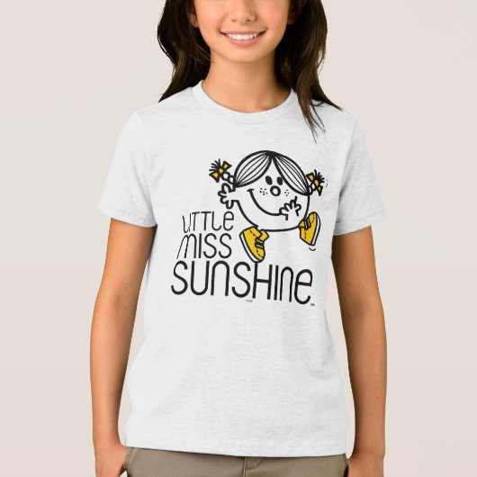 Miss Sunshine loopt op naam. Tri-Blend Shirt (Voorkant)