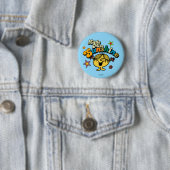 Miss Sunshine | Sterren en bloemen Ronde Button 5,7 Cm (In situ)