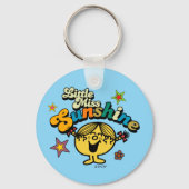 Miss Sunshine | Sterren en bloemen Sleutelhanger (Voorkant)