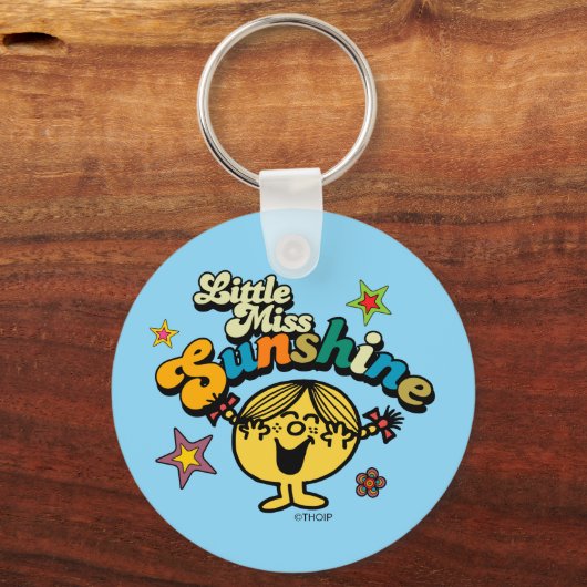 Miss Sunshine | Sterren en bloemen Sleutelhanger (Achterkant)
