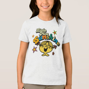 Miss Sunshine   Sterren en bloemen Tri-Blend Shirt