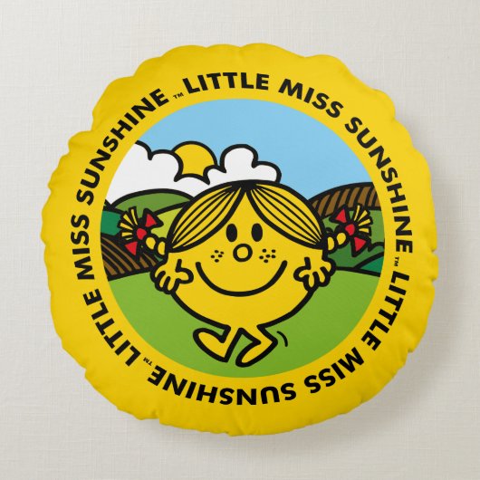Miss Sunshine | Sunshine Circle Rond Kussen (Voorkant)
