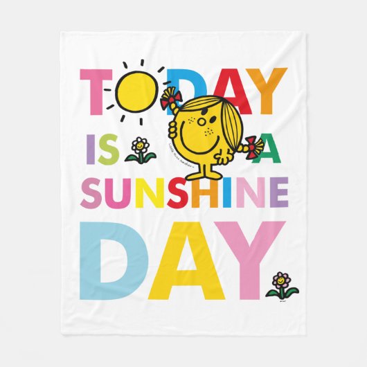 Miss Sunshine | Vandaag is een zondag Fleece Deken (Voorkant)