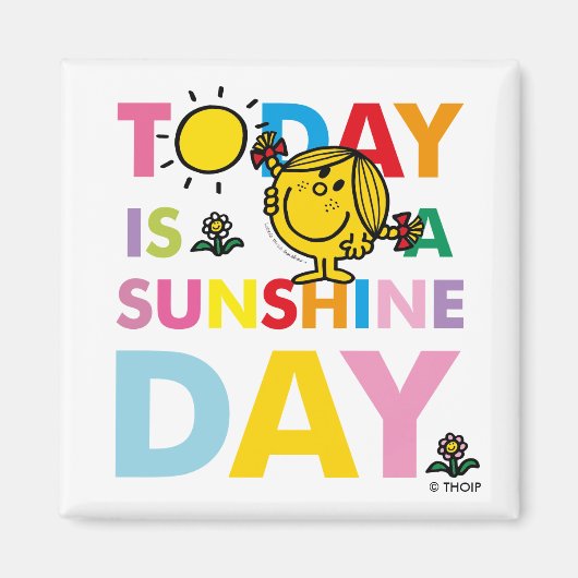 Miss Sunshine | Vandaag is een zondag Magneet (Voorkant)