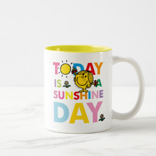 Miss Sunshine   Vandaag is een zondag Tweekleurige Koffiemok