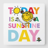 Miss Sunshine | Vandaag is een zondag Vierkante Klok (Voorkant)