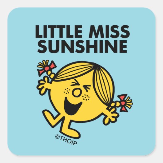 Miss Sunshine Vierkante Sticker (Voorkant)