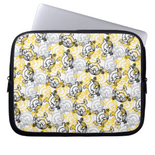 Miss Sunshine Yellow Character Pattern Laptop Sleeve