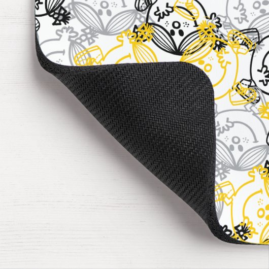 Miss Sunshine Yellow Character Pattern Muismat (Hoek)