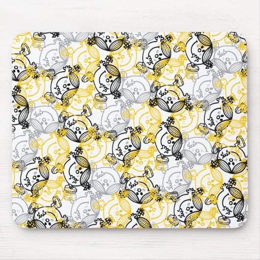 Miss Sunshine Yellow Character Pattern Muismat (Voorkant)