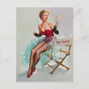 Miss Sylvania Pin-Up Girl Briefkaart
