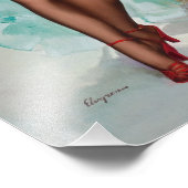 Miss Sylvania Pin-Up Girl Foto Afdruk (Hoek)