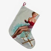 Miss Sylvania Pin-Up Girl Grote Kerstsok (Voorkant (Hangend))